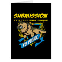 Police K9 Submission Card