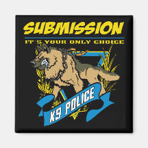 Police K9 Submission Magnet