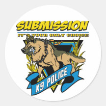 Police K9 Submission Stickers