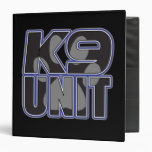 Police K9 Unit Paw Print Vinyl Binder