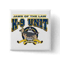 Police K-9 Unit Pinback Buttons