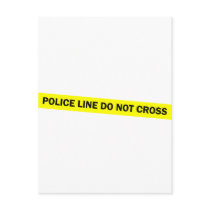 police line do not cross post cards