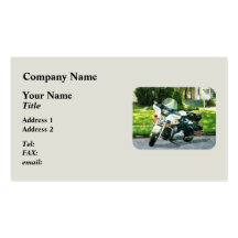 Police Motorcycle Business Card Template