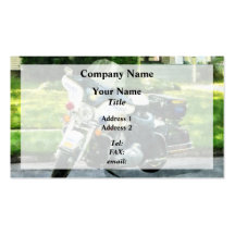 Police Motorcycle Business Card Templates