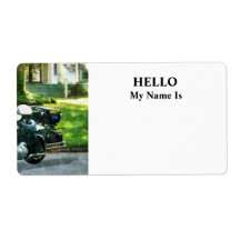 Police Motorcycle Personalized Shipping Labels
