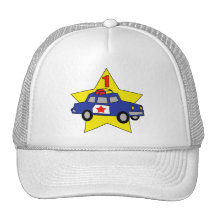 Police Officer 1st Birthday Hats