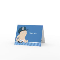 POLICE OFFICER Baby Shower Thank you notes Greeting Cards