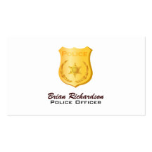 Police Officer Business Cards