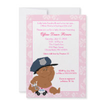 POLICE OFFICER Cop Baby Shower Invitation 5x7