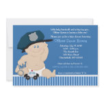 POLICE OFFICER Cop Baby Shower Invitation 5x7