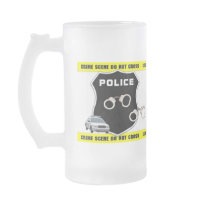 Police Officer Crime Scene Beer Stein Mugs