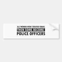 Police Officer Gift Items Bumper Sticker