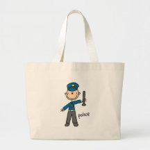 Police Officer Stick Figure Bag