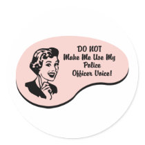 Police Officer Voice Sticker