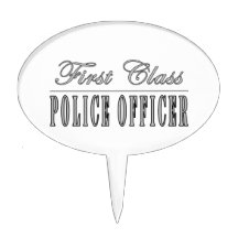 Police Officers : First Class Police Officer Cake Topper
