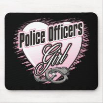 Police Officers Girl Mousepad