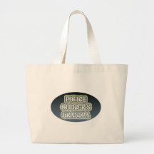 Police Officer's Grandpa Canvas Bag