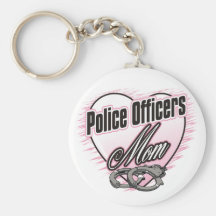 Police Officers Mom Keychain