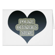 Police Officer's Niece Greeting Cards
