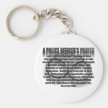 POLICE OFFICERS PRAYER KEYCHAINS
