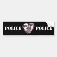 Police Officers Wife Bumper Stickers