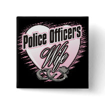 Police Officers Wife Button