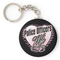 Police Officers Wife Keychains