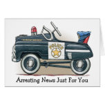 Police Pedal Car Car Cop Car Note Card