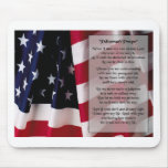 police  prayer black print mousepad