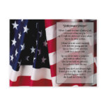 police  prayer black print post cards