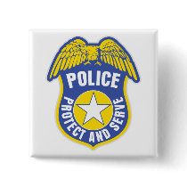 Police Protect and Serve Badge