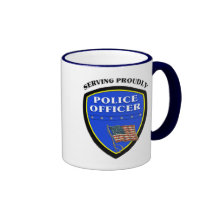 Police Serving Proudly Coffee Mugs