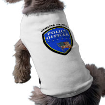 Police Serving Proudly Dog T-shirt
