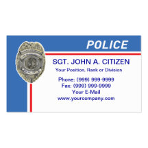 police sheriff deputy law enforcement card business card template