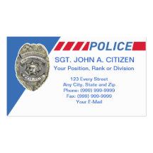 police sheriff deputy law enforcement card business card template