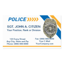 police sheriff deputy law enforcement card business card templates