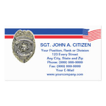 police sheriff deputy law enforcement card business cards