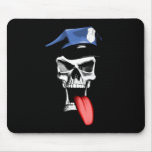 Police Skull Mouse Pad