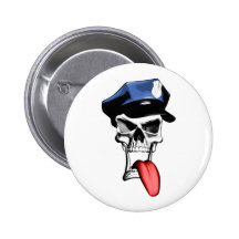 Police Skull Pins