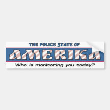 Police State of Amerika Bumper Sticker