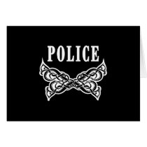 Police Tattoo Greeting Card