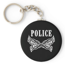 Police Tattoo Keychains