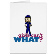 Police Woman Greeting Cards