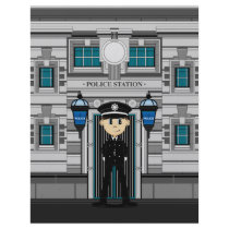 Policeman and Police Station Flyer
