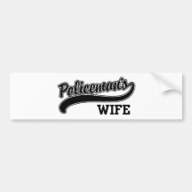 Policeman's Wife Bumper Stickers