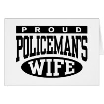 Policeman's Wife Greeting Card