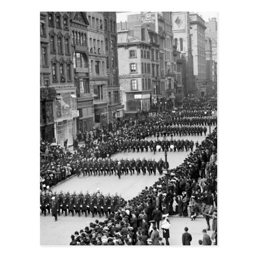 Policemen's Parade on 5th Ave, NYC: 1900 Post Cards