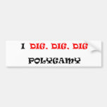 POLIGAMY BUMPER STICKER