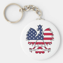 Polish American Eagle Key Chain