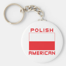 Polish American Flag Keychains